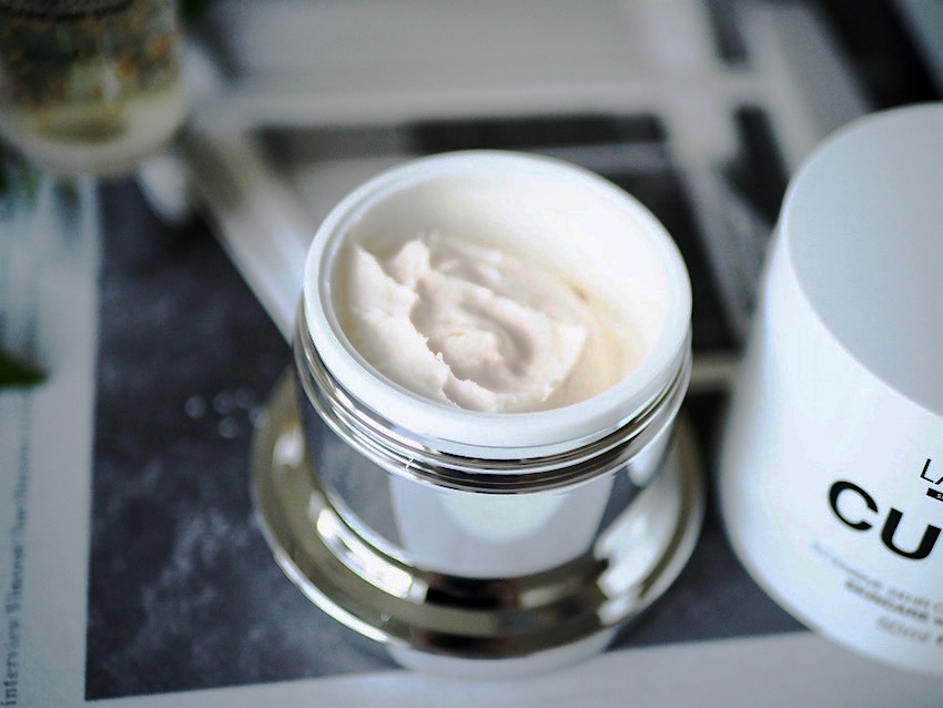 close up of Aldi Lacura Cuvee Royal 24 hour moisturiser, it looks a bit like whipped cream