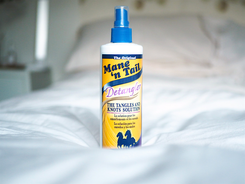 mane n tail detangler, possibly the best detangler I've tried plus leaves hair nicely conditioned without weighing down