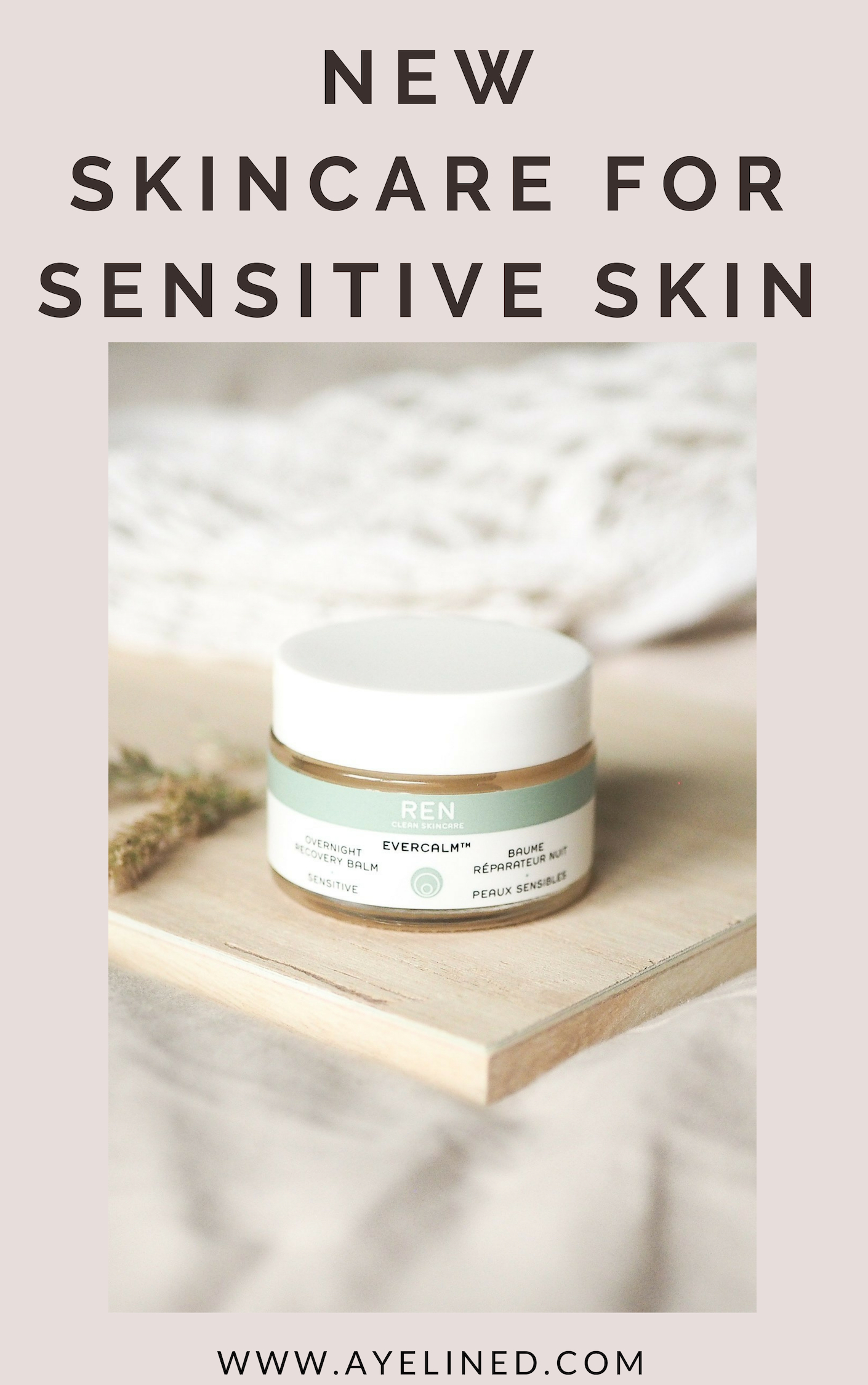 pinnable image for ren evercalm balm to oil