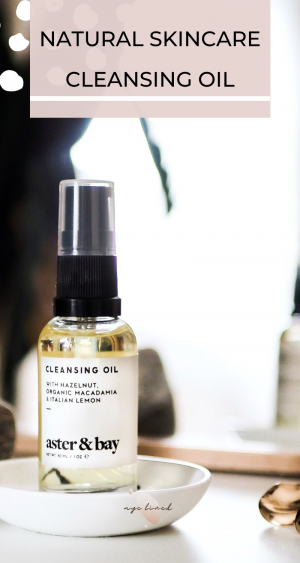 natural organic skincare cleanser aster and bay