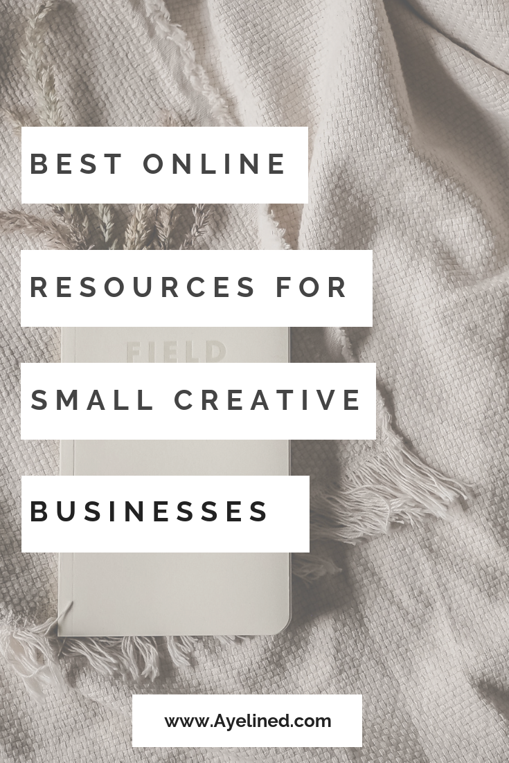 pinnable immage for best online resources for small creative businesses