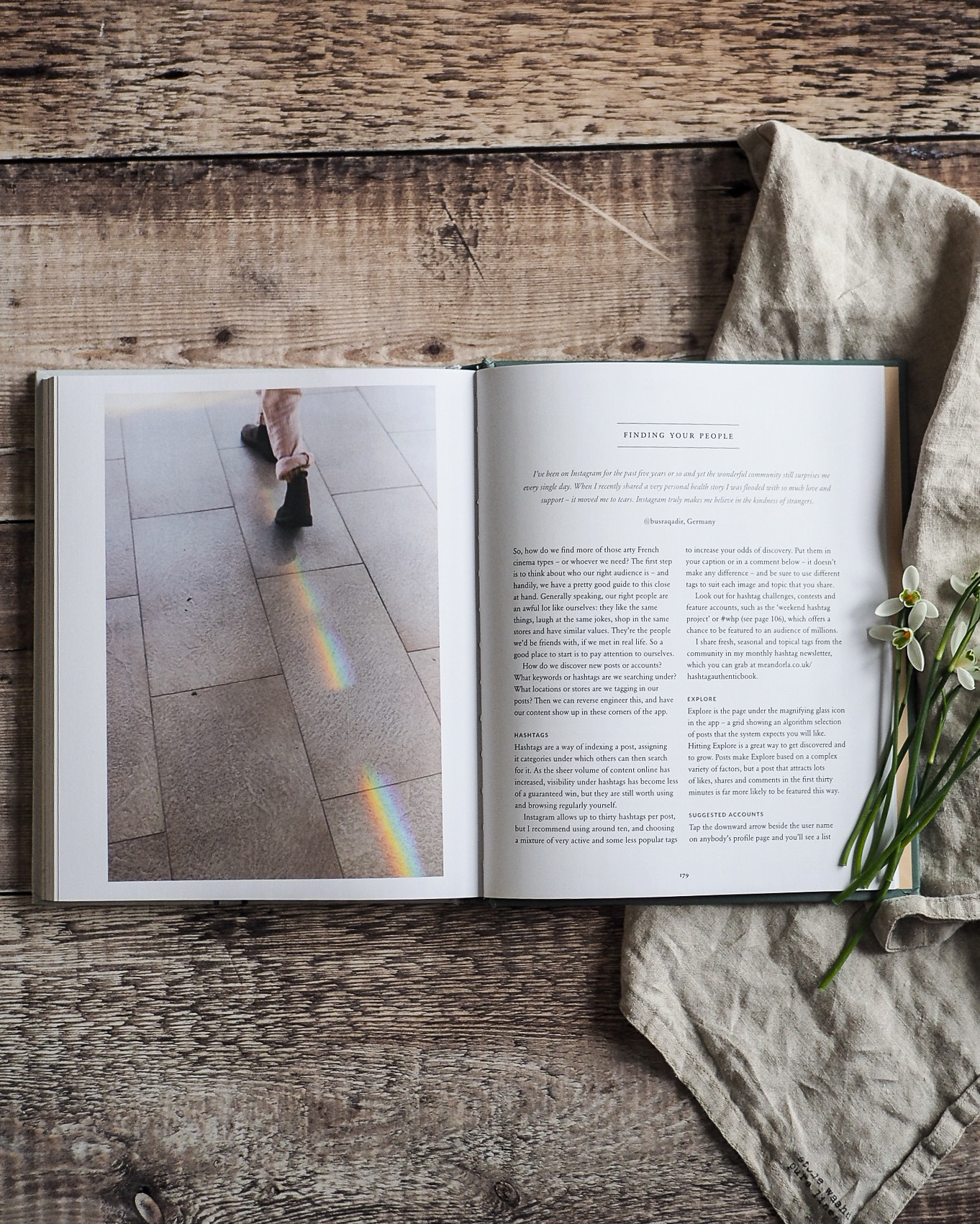 Hashtag Authentic book by Sara Tasker (me & orla). How to use Instagram, how to grow organically and find your own tribe.