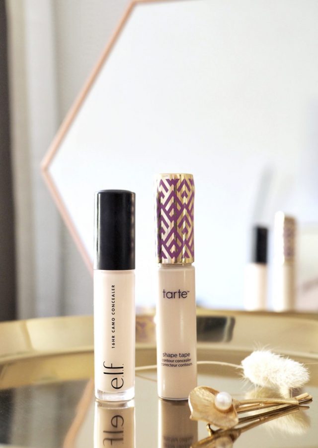 ELF 16hr camo review-Tarte Shape Tape Concealer dupe?