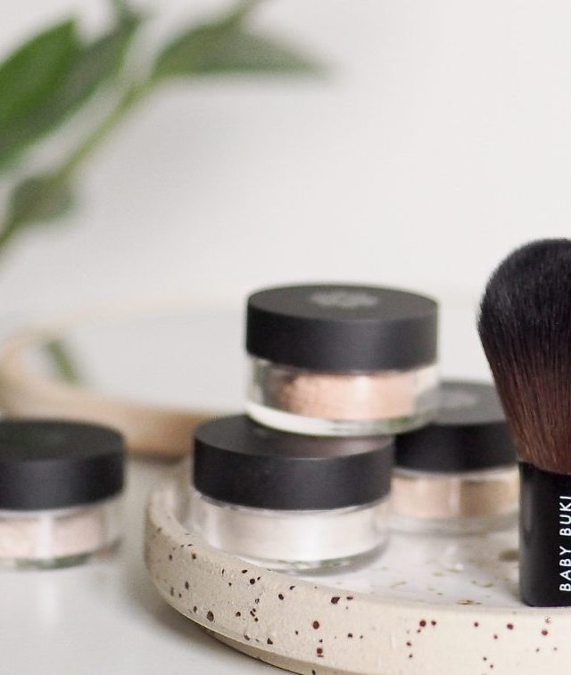 image of the UK mineral makeup brand Lily Lilo foundations and other powders