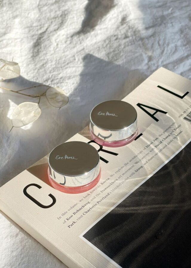 Ere Perez carrot colour pots sitting on Cereal magazine