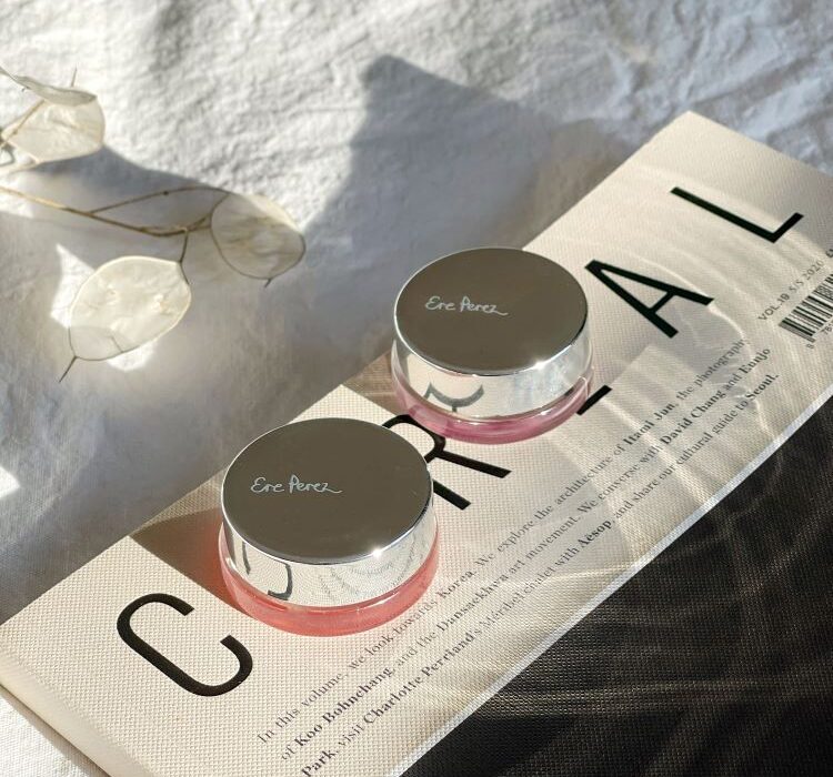 Ere Perez carrot colour pots sitting on Cereal magazine